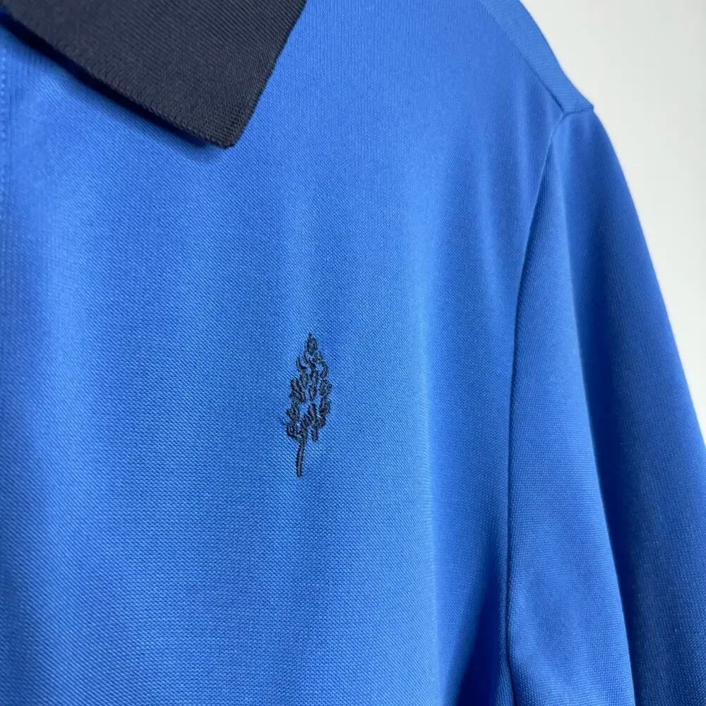 Kjus Men's Sami Polo Shirt Short Sleeve Golf Performance Blue Small - Picture 4 of 8